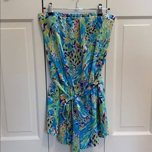 Lilly Pulitzer strapless shorts romper